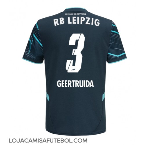 Camisa de Futebol RB Leipzig Lutsharel Geertruida #3 Equipamento Alternativo 2024-25 Manga Curta